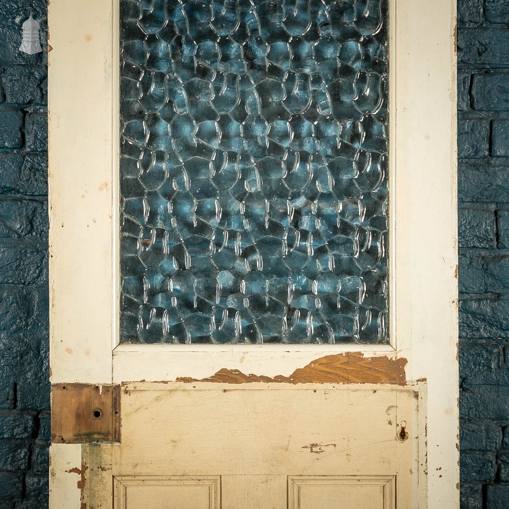 Half Glazed Door, 3 Panel Textured Glass