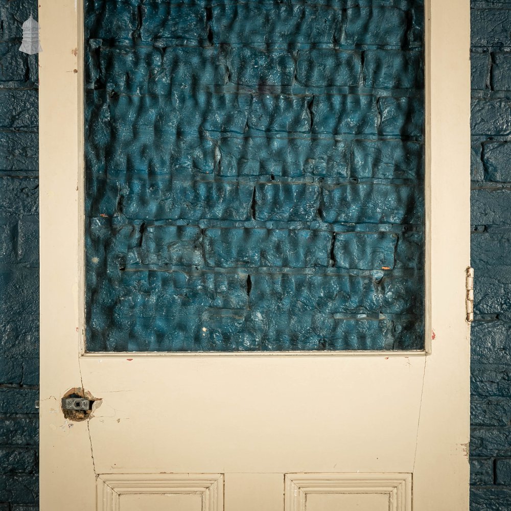 Half Glazed Door, Fitted with ‘Arctic’ Style Textured Glass