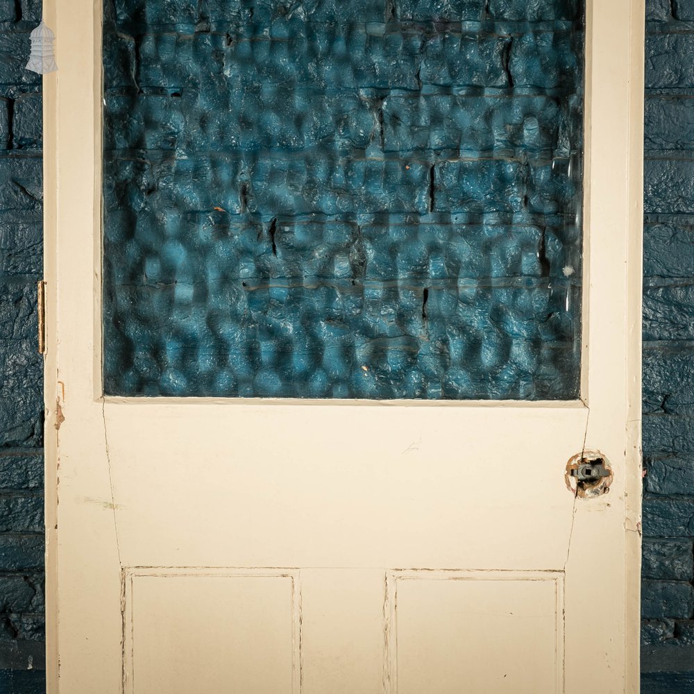 Half Glazed Door, Fitted with ‘Arctic’ Style Textured Glass