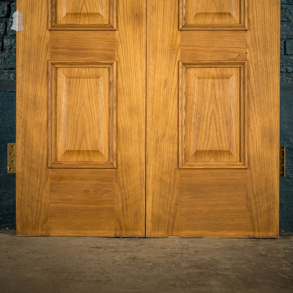 Oak Double Doors, Pair of Moulded 2 Panel Doors