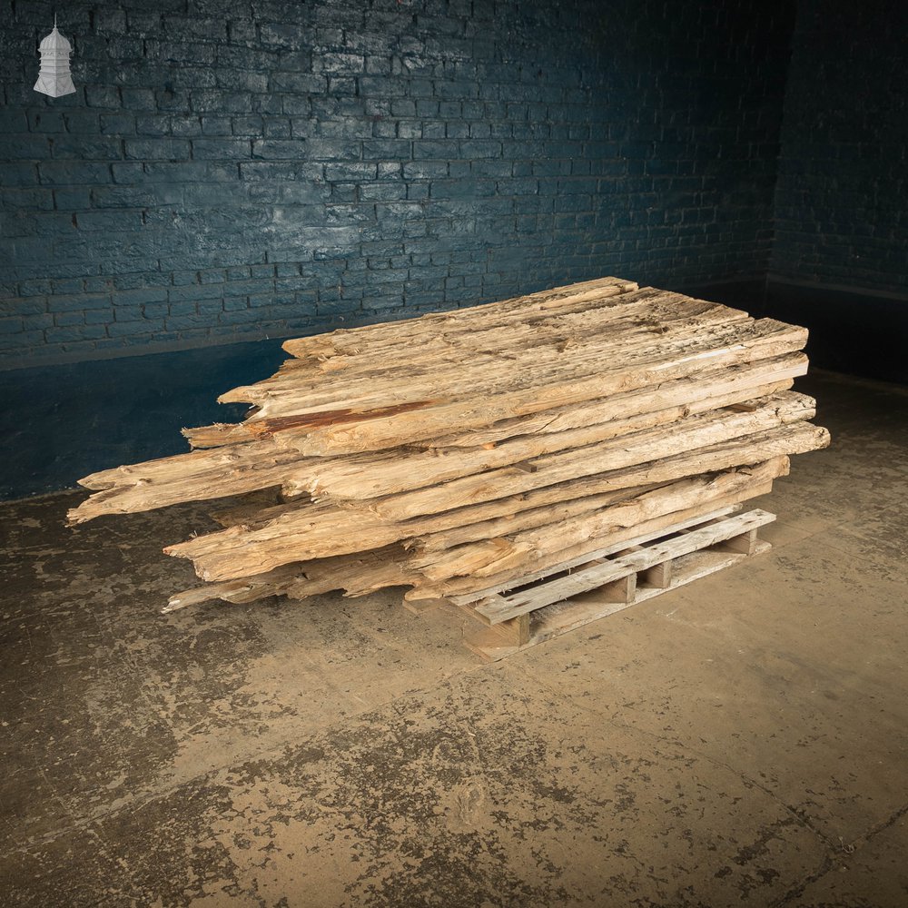 Weathered Pine Pilings, Batch of 32 – 11 Square Metres