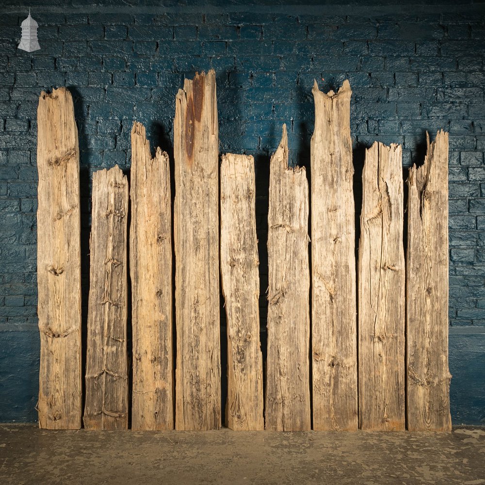 Weathered Pine Pilings, Batch of 32 – 11 Square Metres