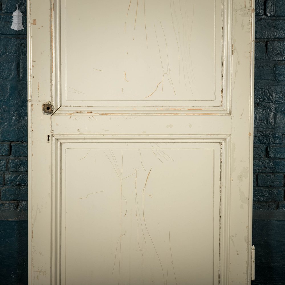 Pine Panelled Door, 2 Panel French Style