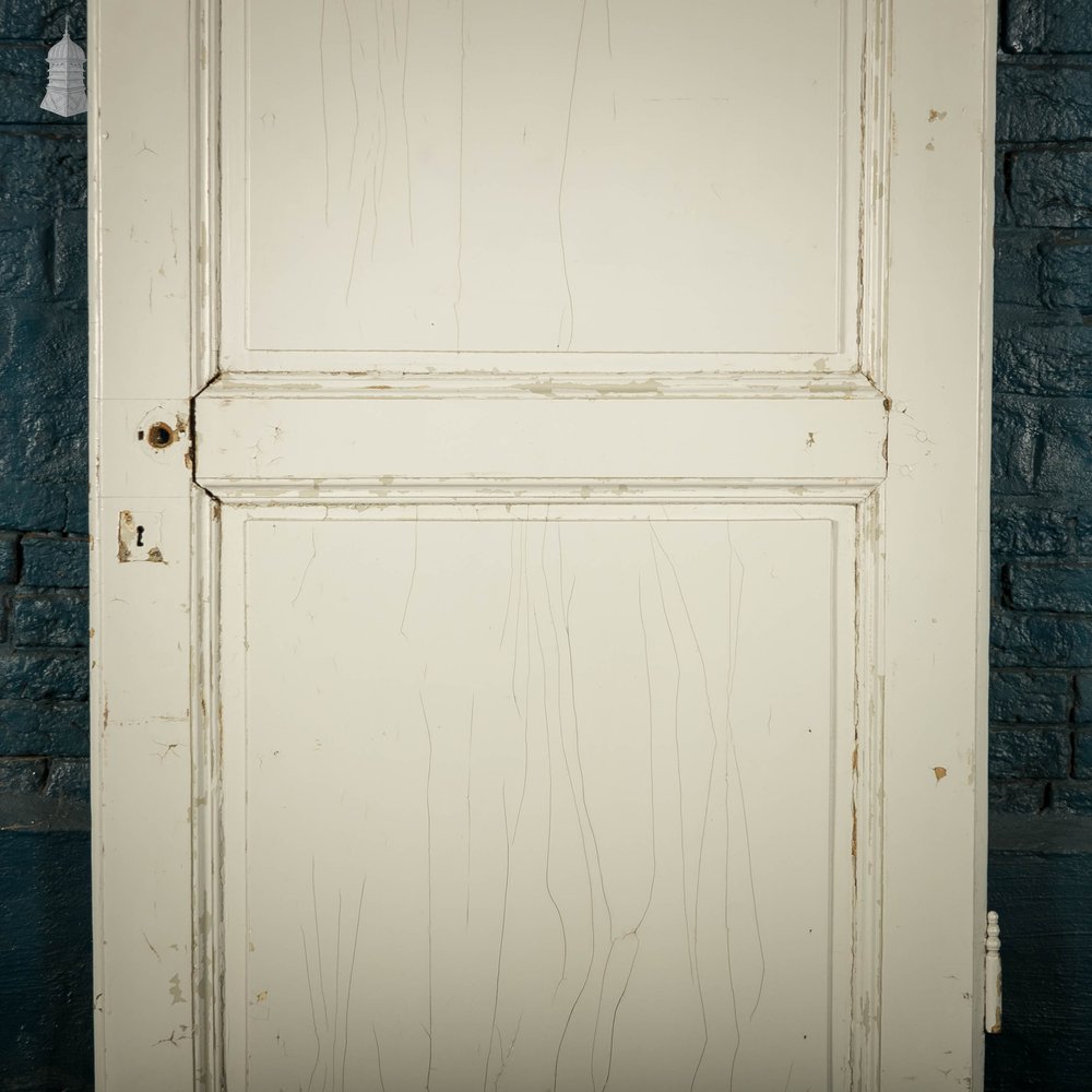 Pine Panelled Door, French Style, Painted 2 Panel