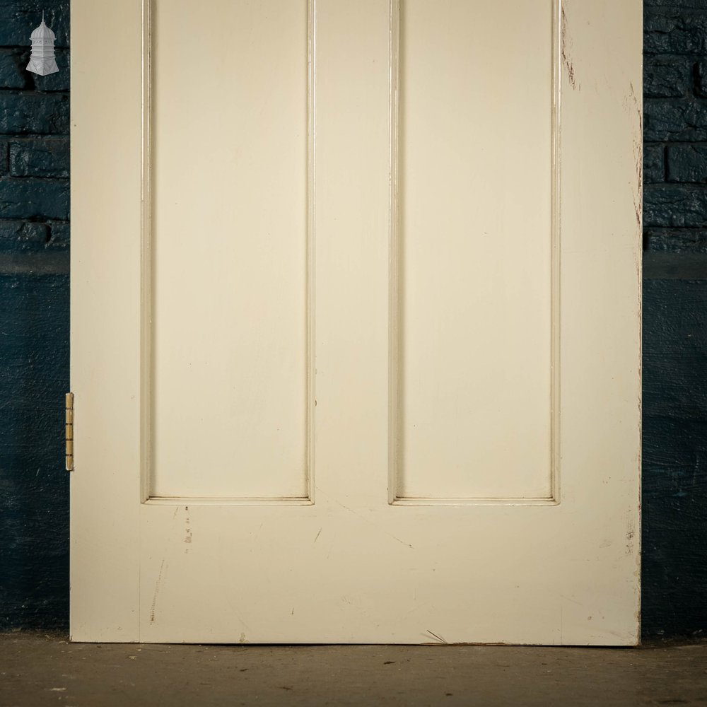 Pine Panelled Door, White Painted 3 Panel