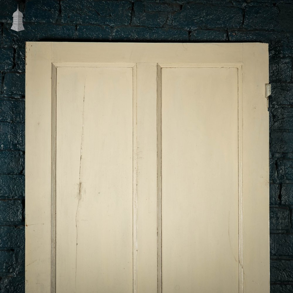 Pine Panelled Door, 4 Panel White Painted
