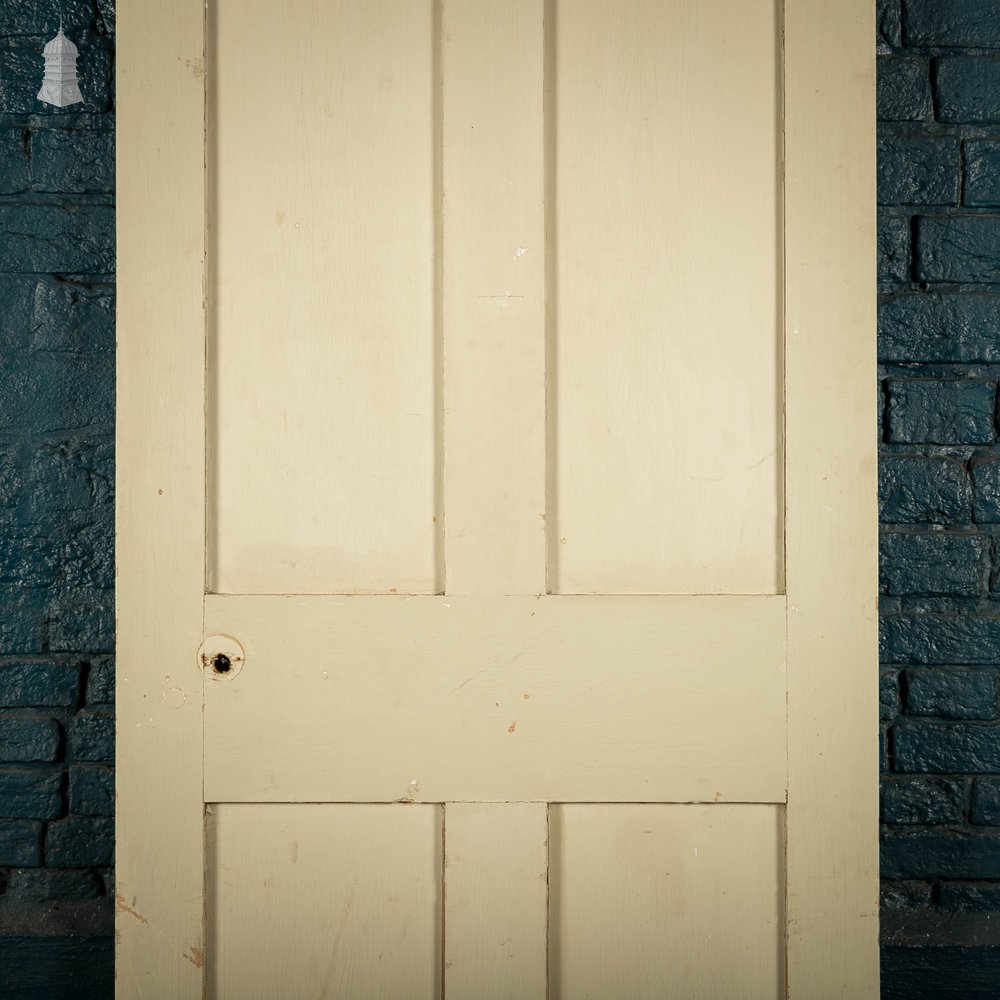 Pine Panelled Door, 4 Panel Distressed Painted