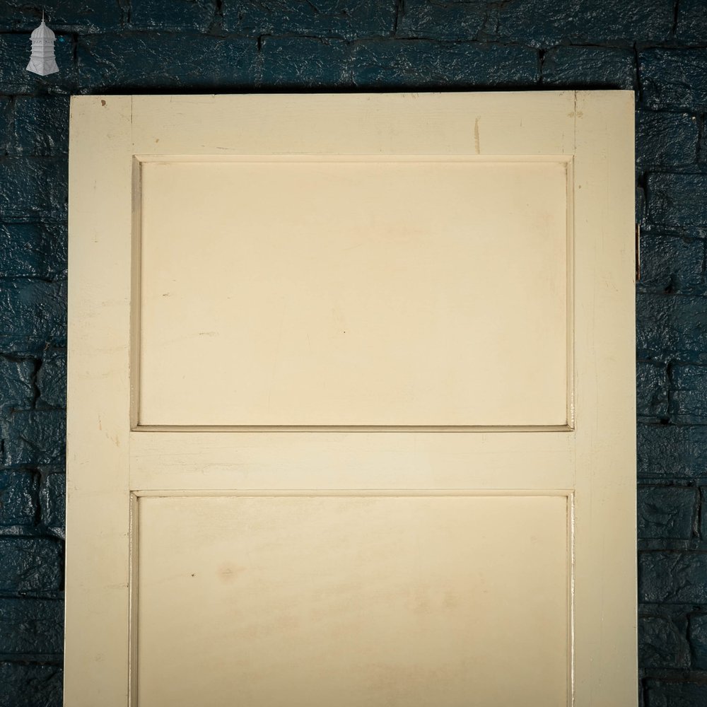 Pine Panelled Door, Horizontal 4 Panel, White Painted