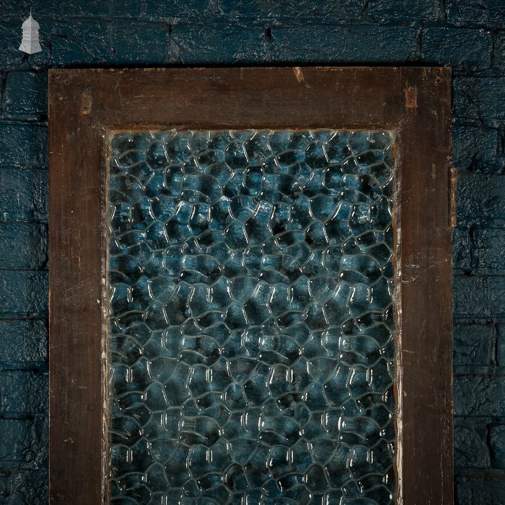 Half Glazed Door, 3 Panel with 'Cobblestone' Style Textured Glass