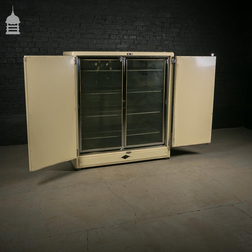 Rare Cream Deco Style Laboratory Cabinet