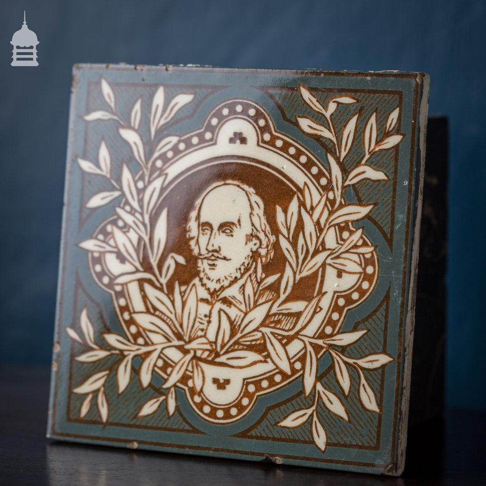 Minton, Hollins & Co Shakespeare Glazed Tile