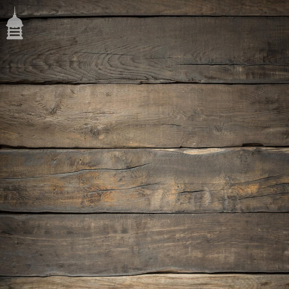 Reclaimed Norfolk Broads Black Bog Oak Floor Boards Wall Cladding
