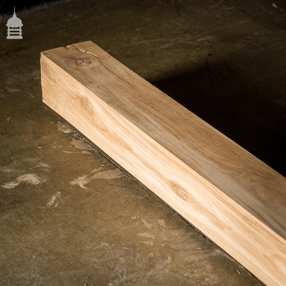 16ft Seasoned Oak 5" Square Edge Beam with Planed Finish