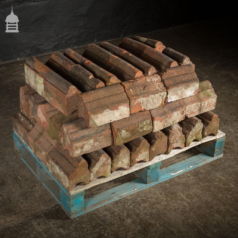 Batch of 60 Reclaimed Bullnose Red Brick Specials