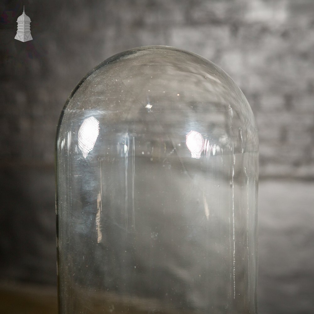 Glass Tube Cylinders, Set of 4 Large Tall Domes Reclaimed from a Science Lab