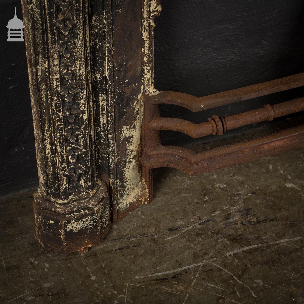 Victorian Combination Fireplace Surround with Distressed Paint
