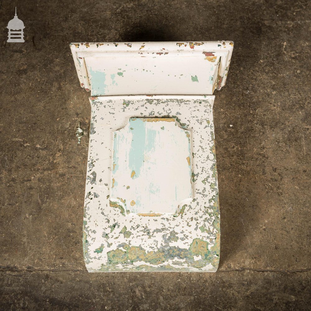 19th C Reclaimed Zinc Air Vent with Brass Fist Handle