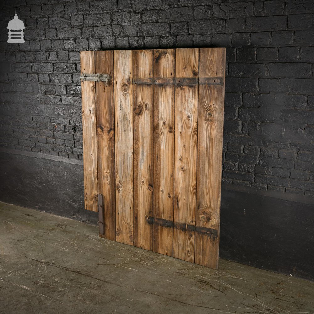 Rustic Pine Ledged and Braced Barn Door