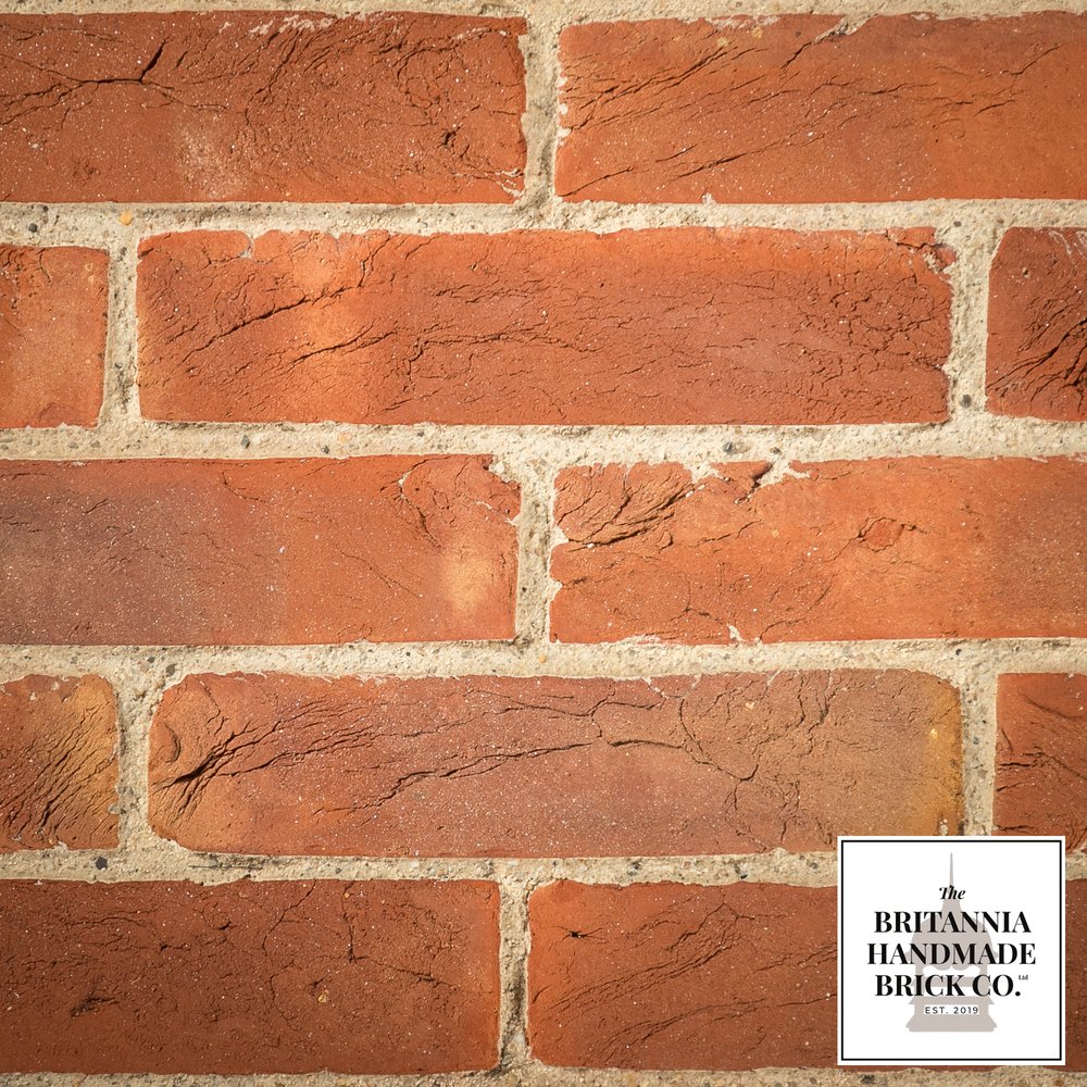 2" Handmade Red Brick, Period Style 2 Inch Facing Bricks