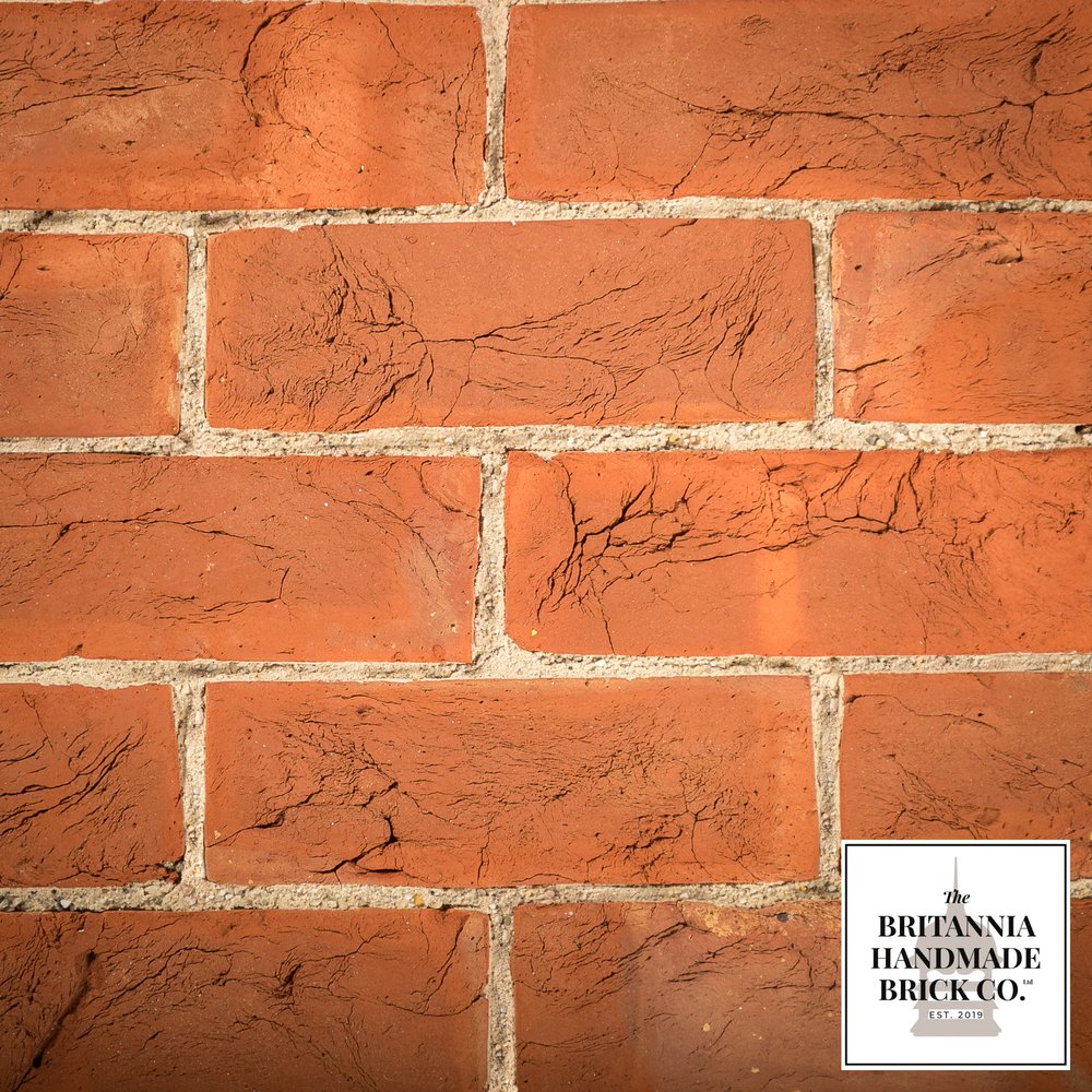 3" Handmade Red Brick, Period Style 3 Inch Facing Bricks