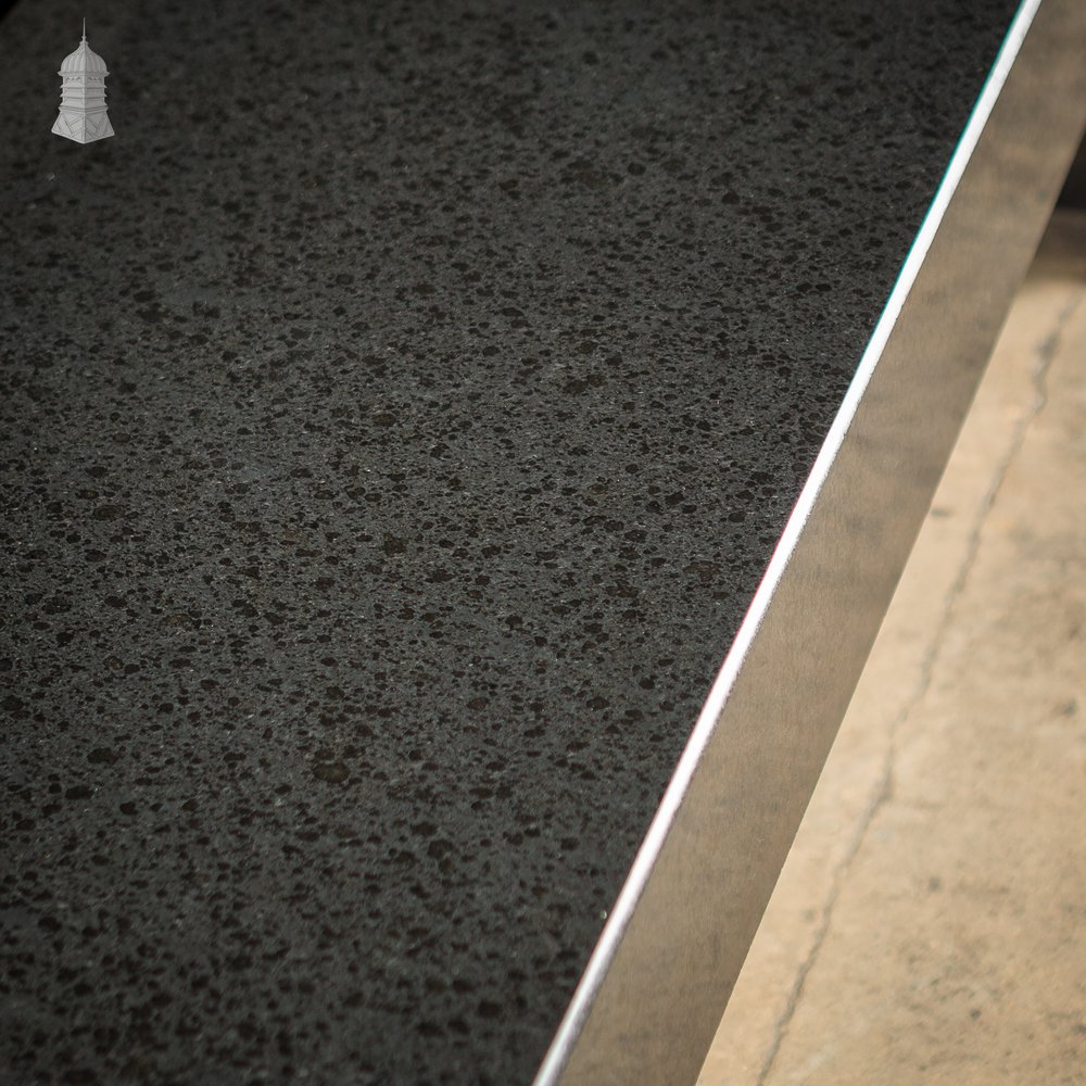 Solid Granite Modernist Table and Bench