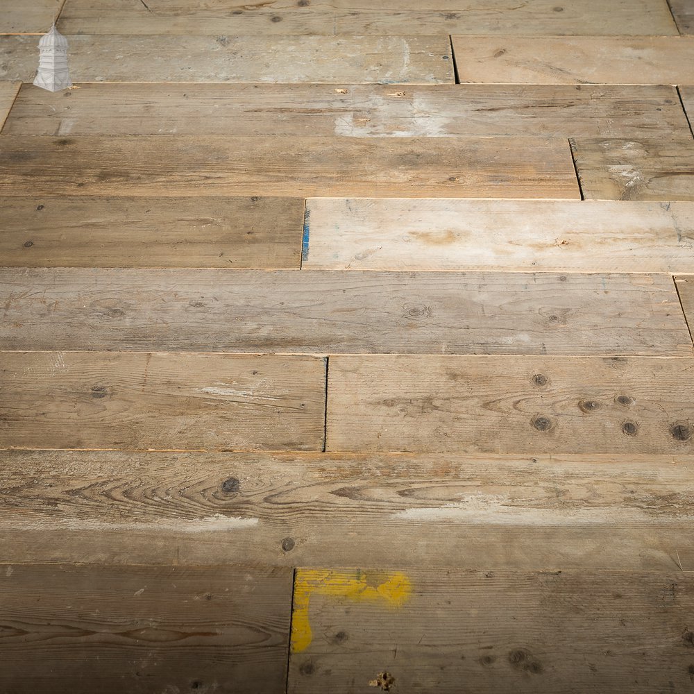 Batch of 107 Square Metres of Worn Face Scaffold Board