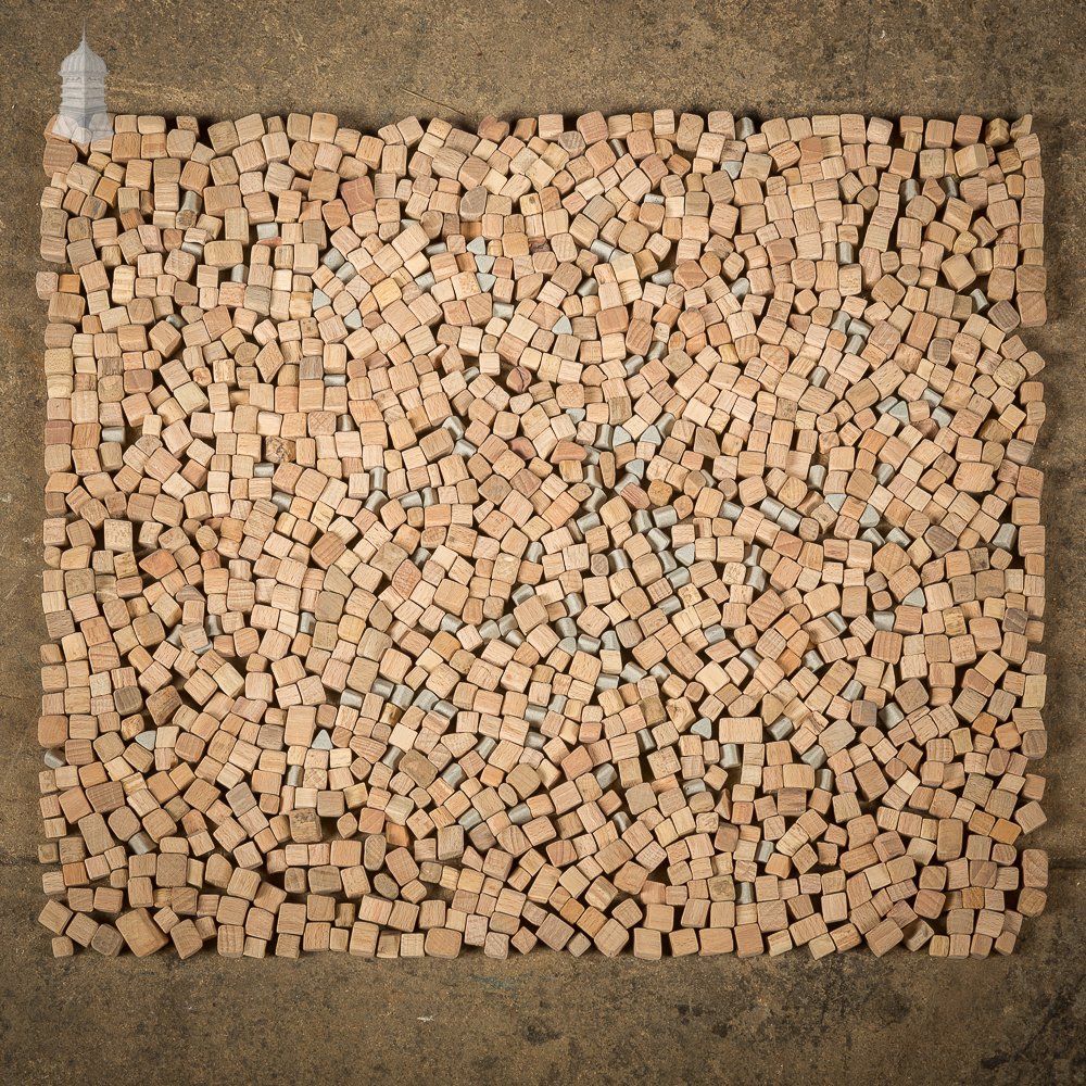 70kg of Hardwood and Ceramic Blocks Mosaic