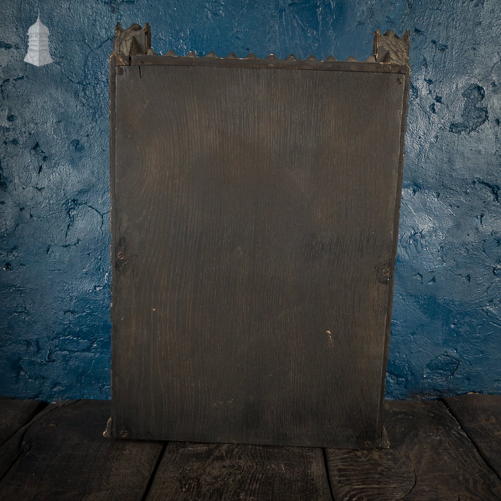 19th C Gold Flanked Column Niche Mirror