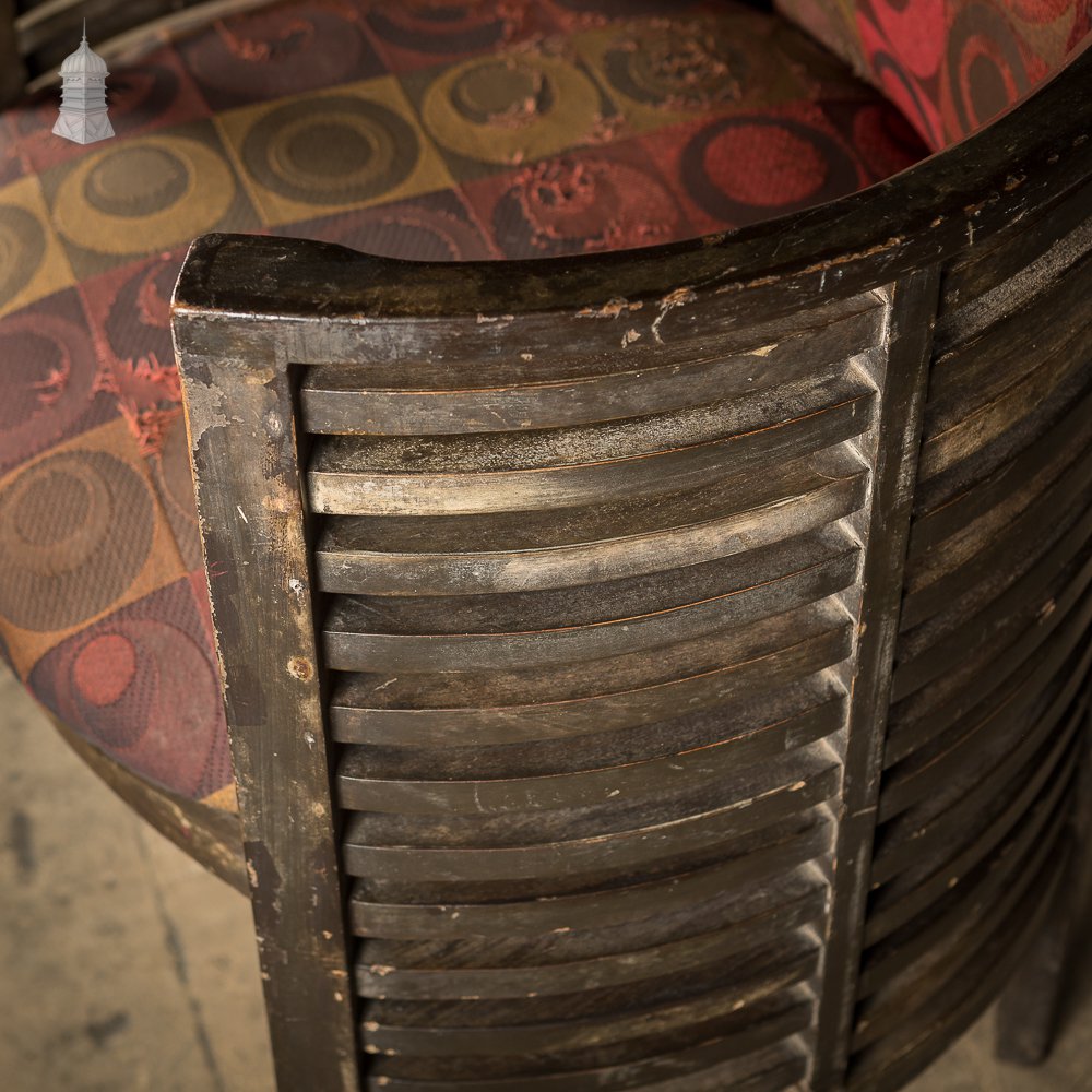 Art Deco Ebonised Tub Chairs from a Hotel in Bombay [No. 2]