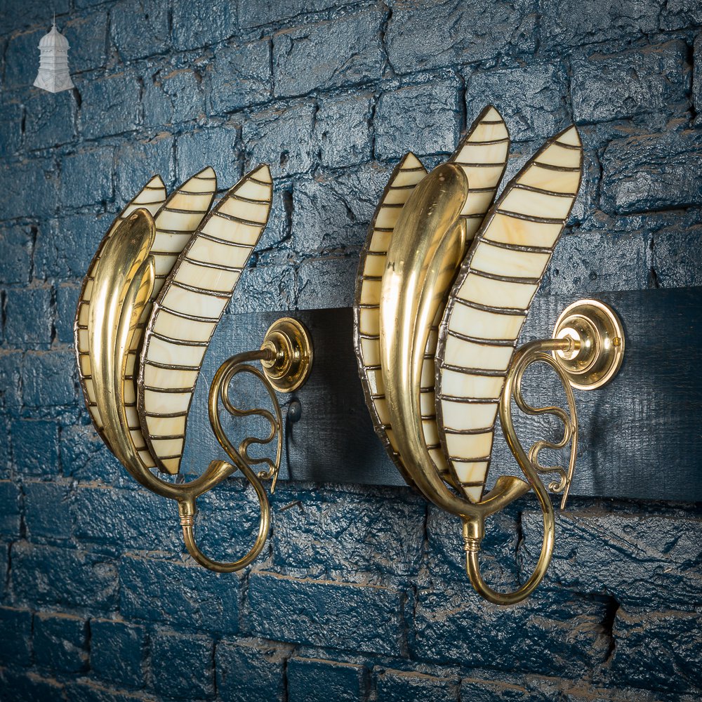 Pair of Art Deco Wall Lights