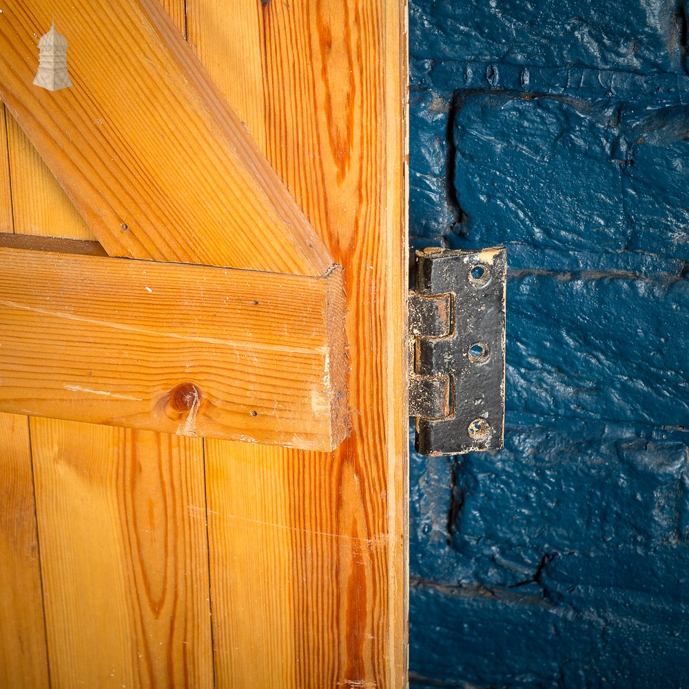 Stripped Pine Braced and Ledged Cottage Door