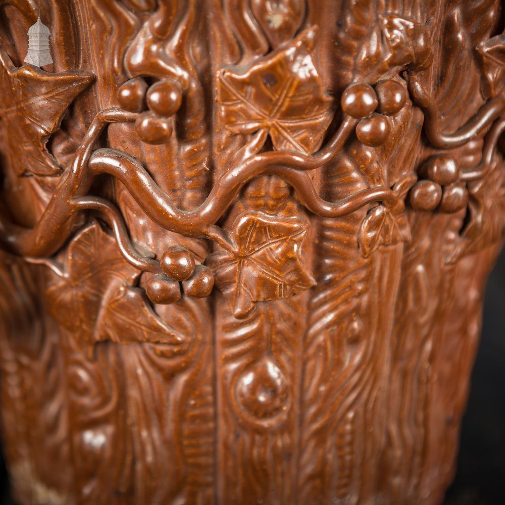 NR49521: 19th C Glazed Grottoware Plant Pot