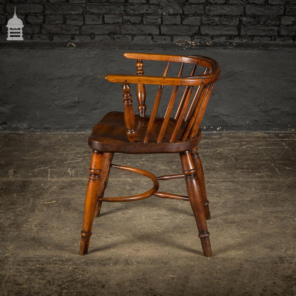Adapted Low Back Windsor Chair Circa 1830
