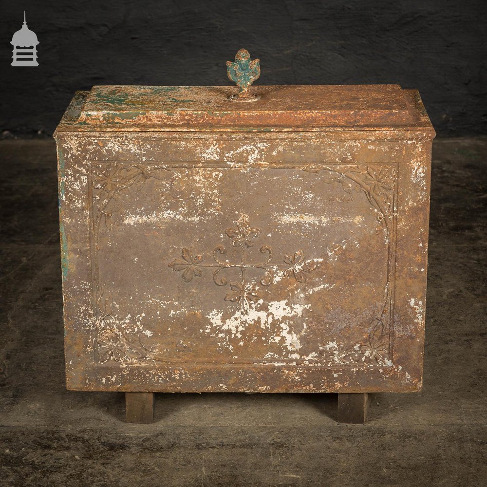 19th C Cast Iron Ornate Cistern