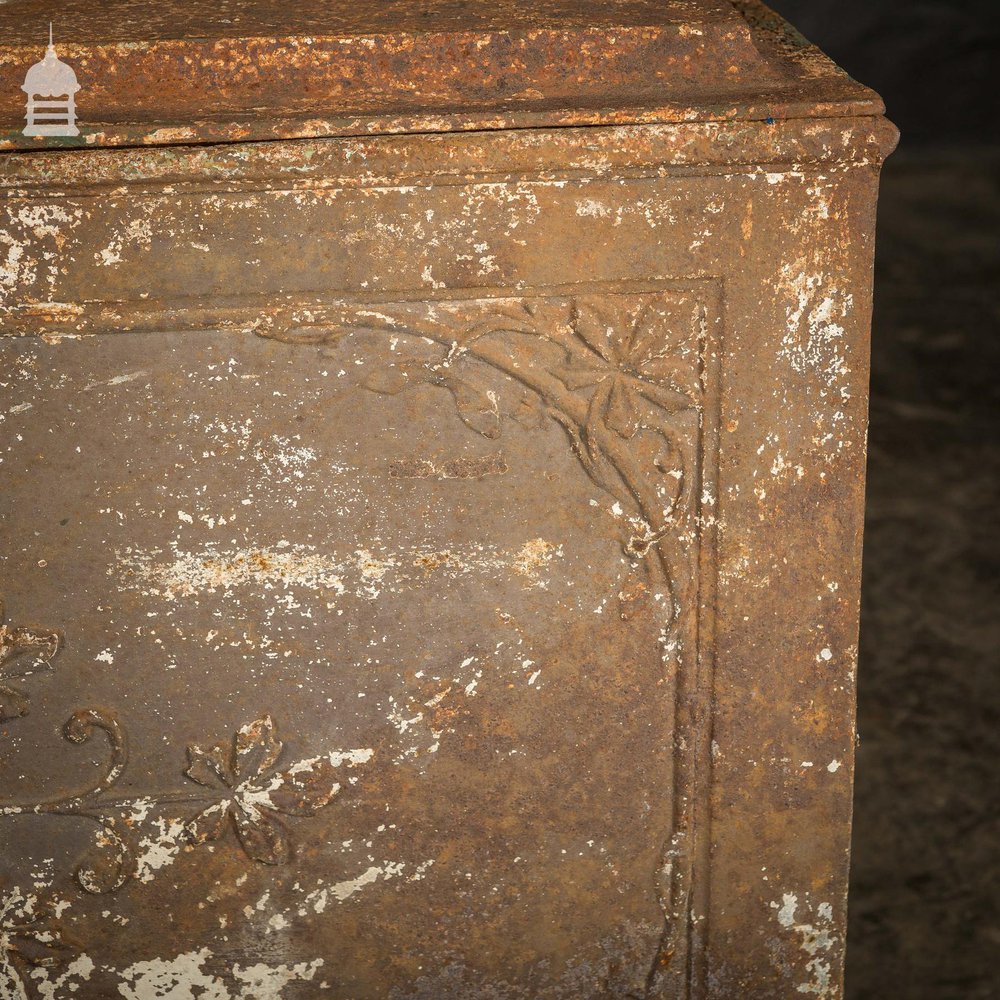 19th C Cast Iron Ornate Cistern