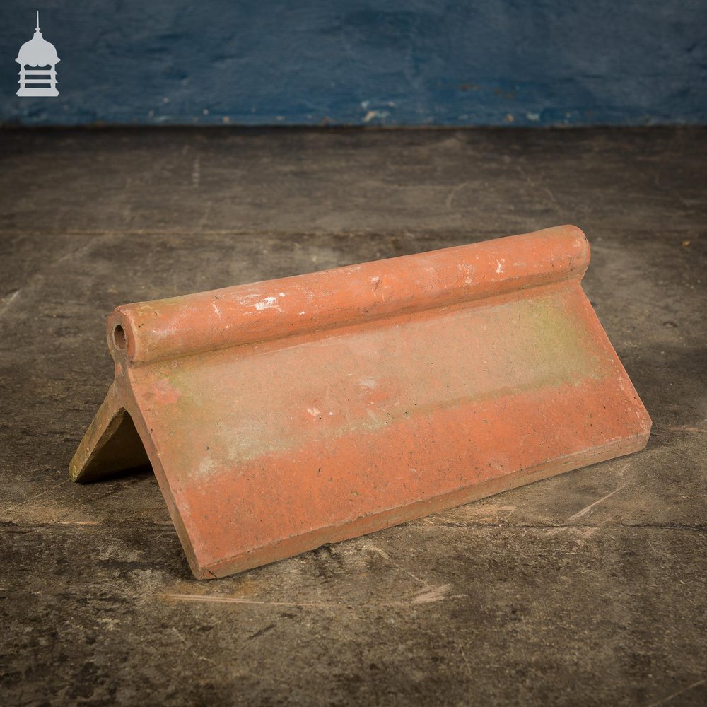 Batch of 16 Terracotta Ridge Tiles Total Run of 24ft
