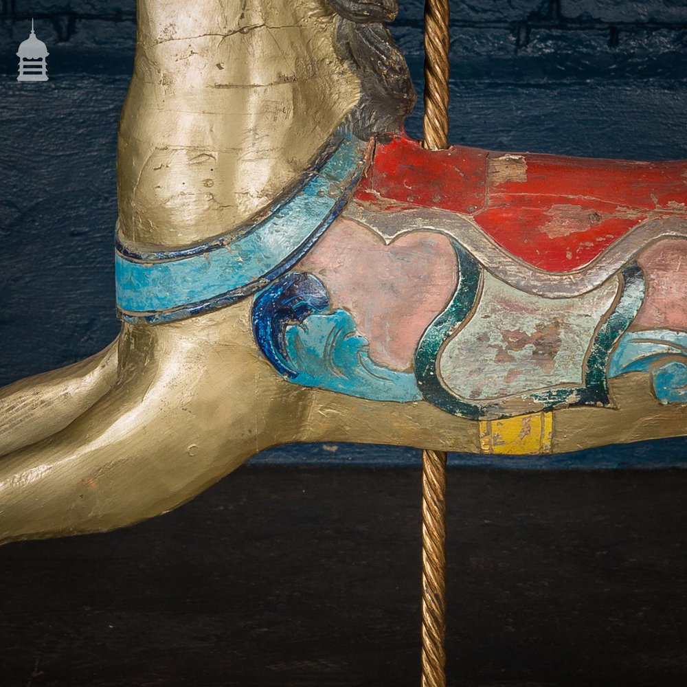 A Rare English 19th C Juvenile Carousel Galloper Horse by Anderson of Bristol Circa 1890 No. 1