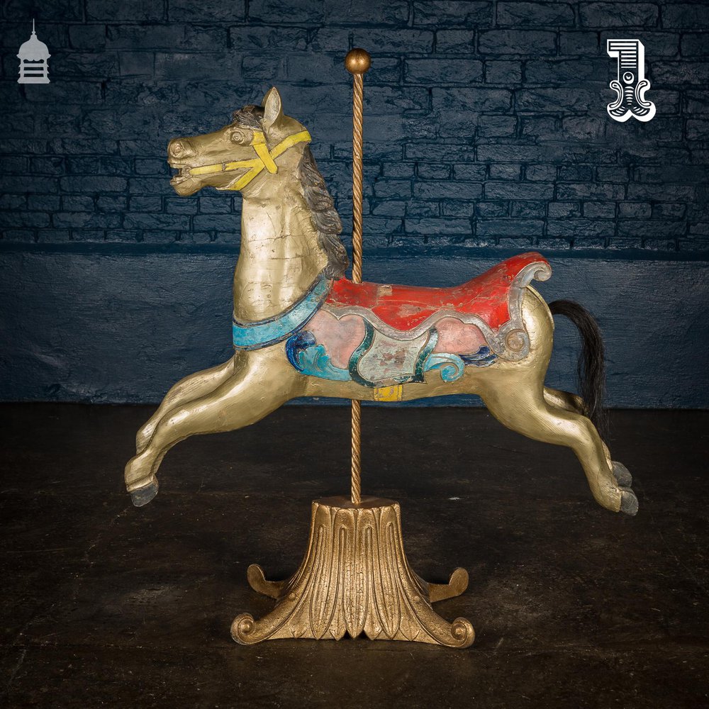 A Rare English 19th C Juvenile Carousel Galloper Horse by Anderson of Bristol Circa 1890 No. 1