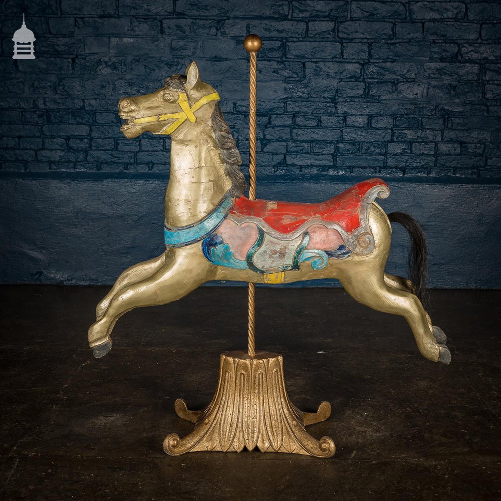 A Rare English 19th C Juvenile Carousel Galloper Horse by Anderson of Bristol Circa 1890 No. 1