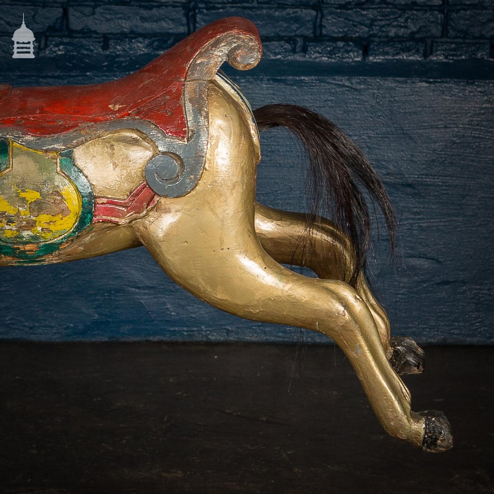 A Rare English 19th C Juvenile Carousel Galloper Horse by Anderson of Bristol Circa 1890 No. 9