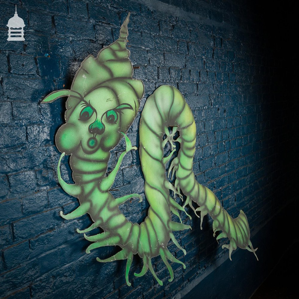Hand Painted Vintage ‘Caterpillar’ Character from an Alice in Wonderland Children’s Ride