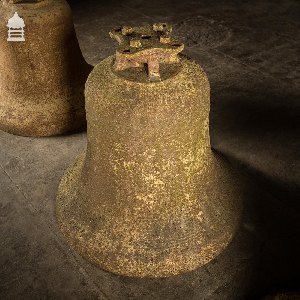 Set of 3 19th C Cast Iron Graduated Bells