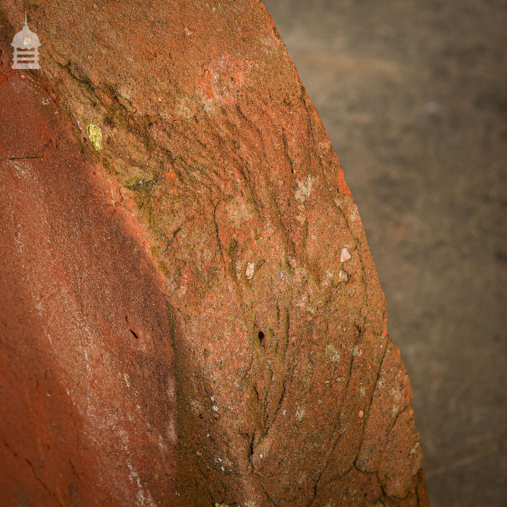 Batch of 13 Quarter Round Wall Coping 18th C Red Brick Copings