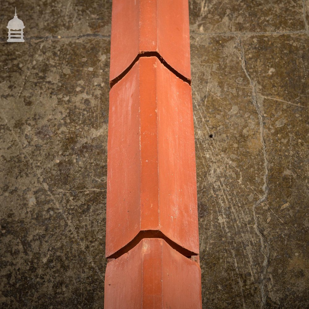 Rare 19th C Red Terracotta Gothic Mullion Window