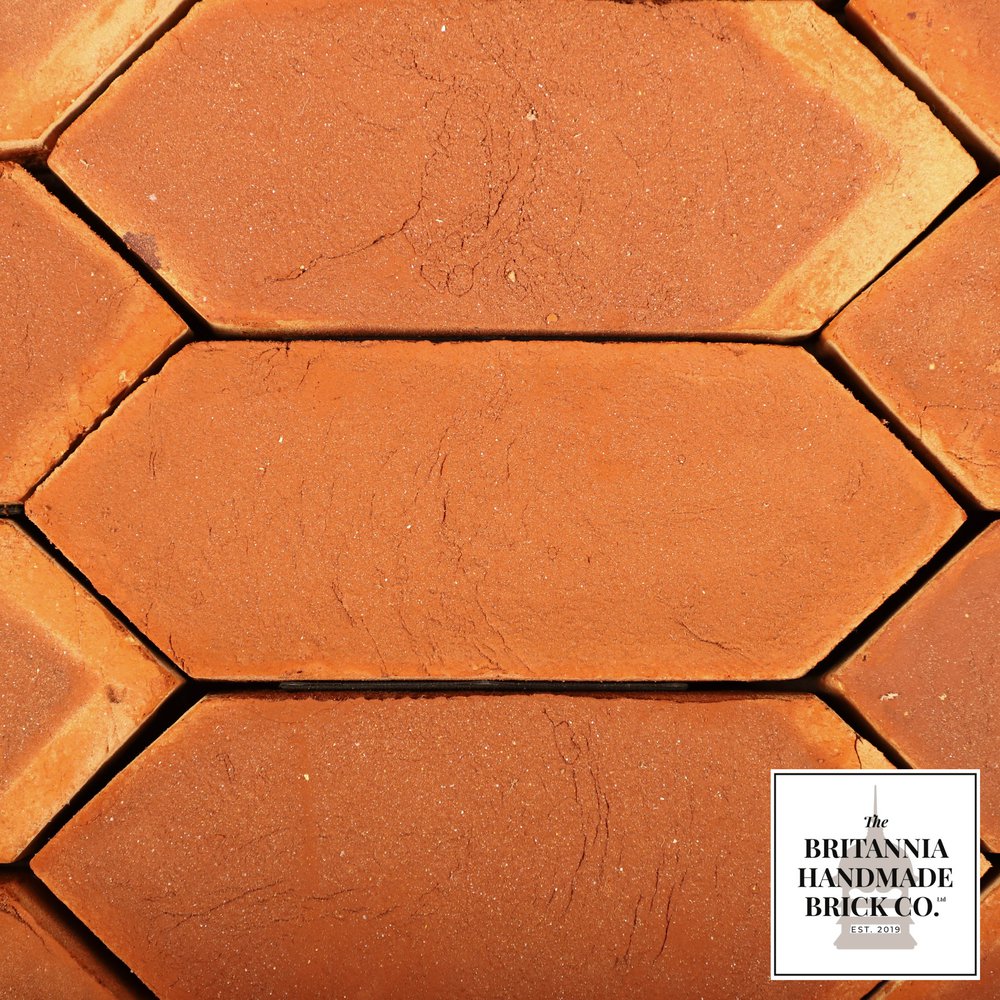 Handmade Red Floor Brick, Tessellating Polygon