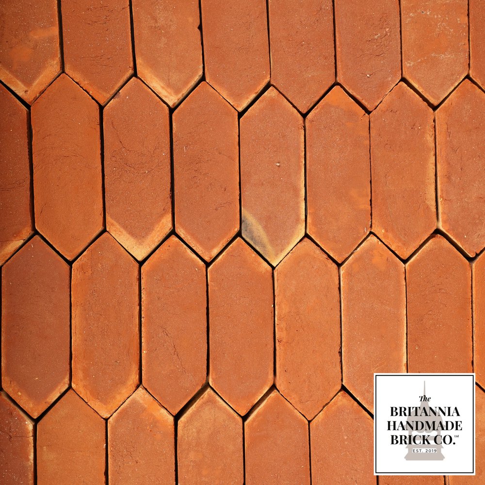 Handmade Red Floor Brick, Tessellating Polygon