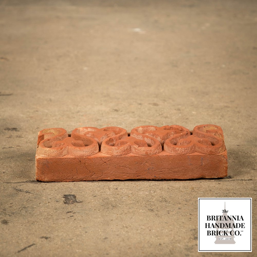 Leaf & Vine String, Decorative 3" Handmade Red Brick