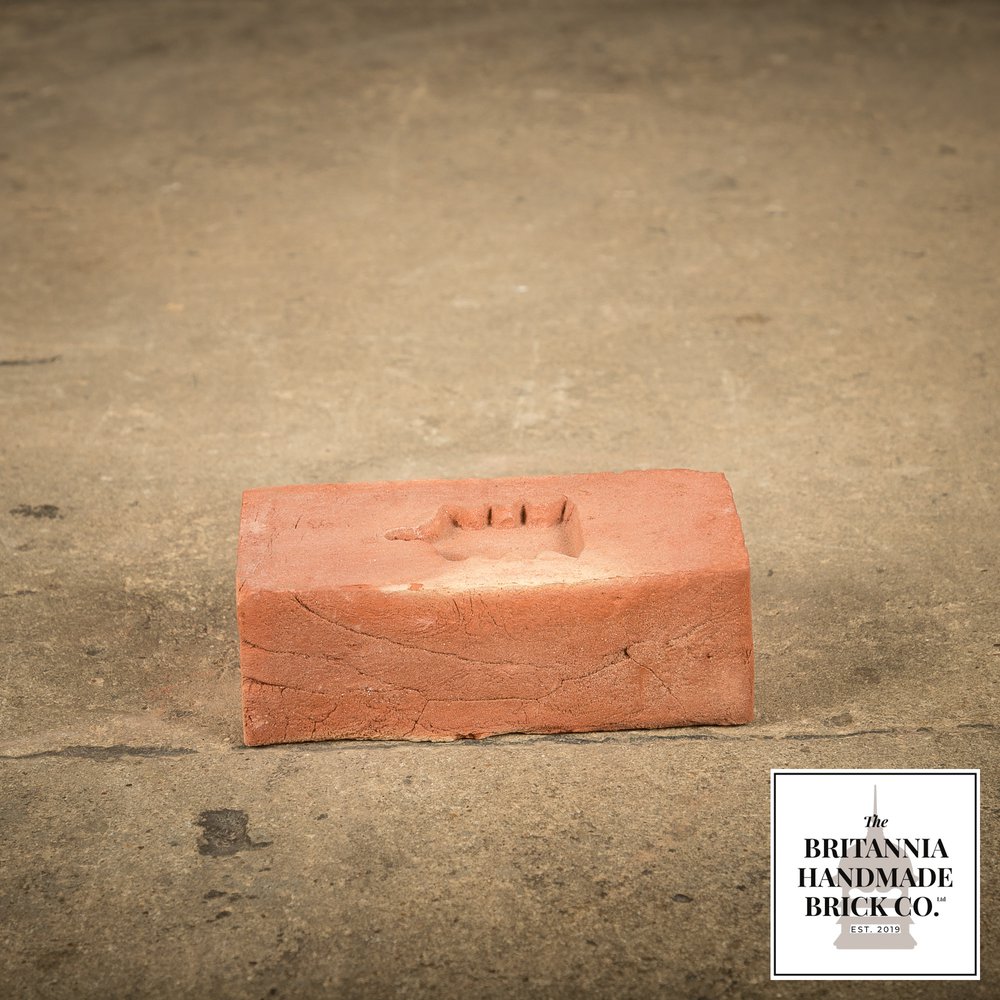 2 1/8" Handmade Red Brick, Period Style Small Fireplace Brick