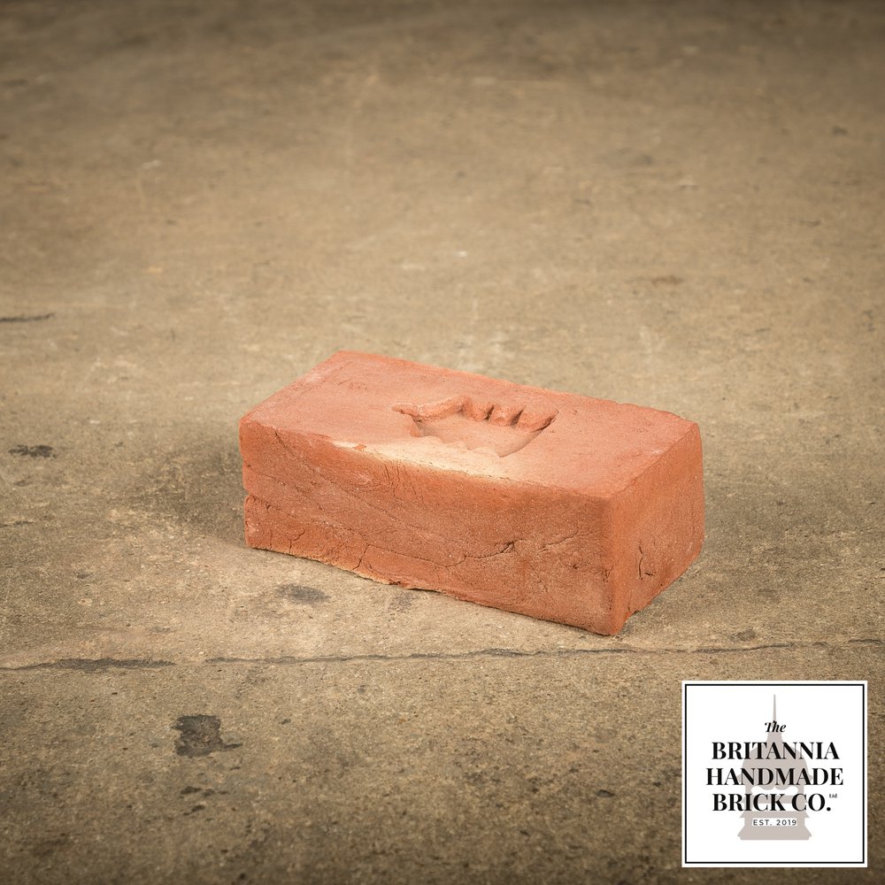 2 1/8" Handmade Red Brick, Period Style Small Fireplace Brick