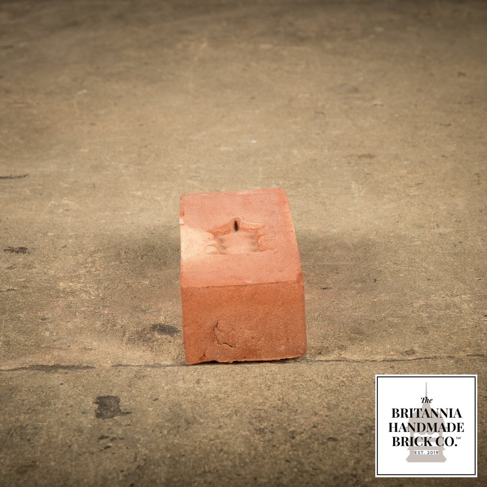 2 1/8" Handmade Red Brick, Period Style Small Fireplace Brick